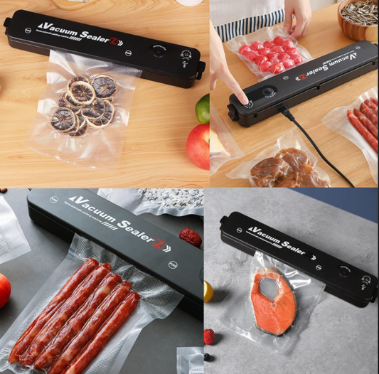 Vacuum Sealer Z | Selladora al vacío + Rollo 5 m — Frescura x5, hasta 60% menos de espacio